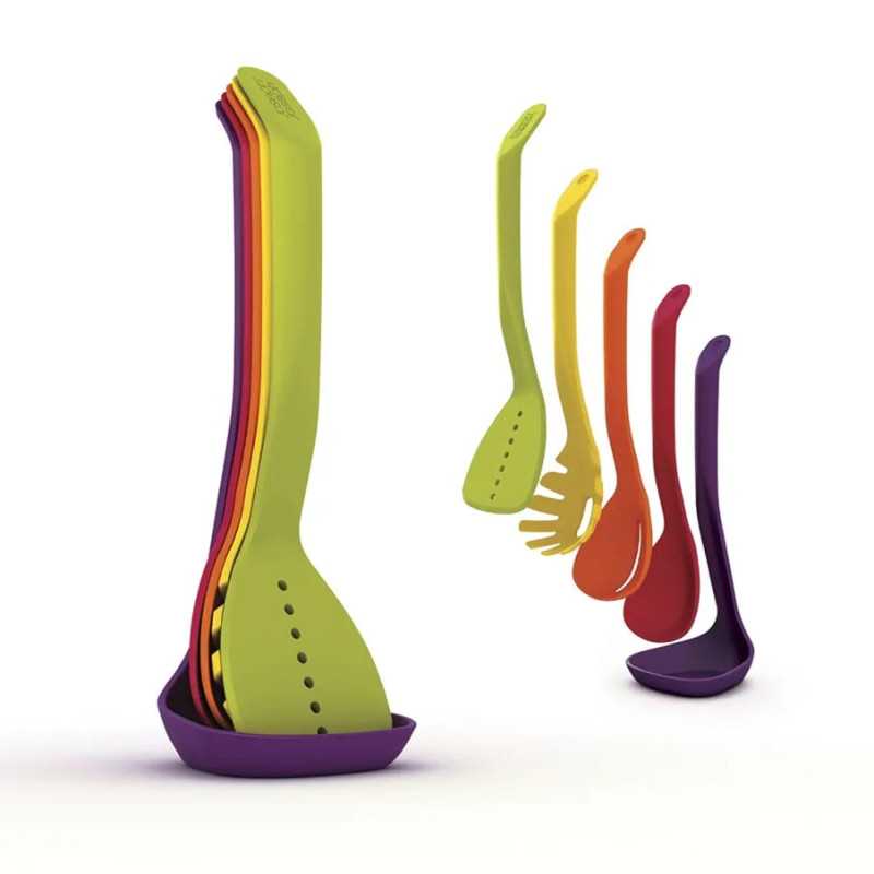 5-Piece Shark Design Kitchen Utensil Set – Creative Non-Stick Cooking Tools